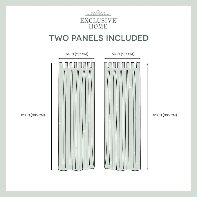 EXCLUSIVE HOME Cabana Solid Indoor/Outdoor Light Filtering Hook-and-Loop Tab - Image 6