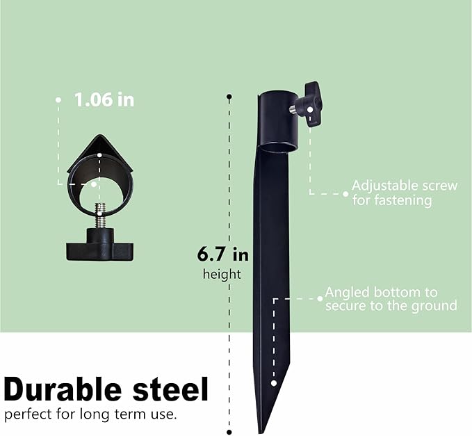 Outdoor Metal Stakes for Ground, Garden Stakes for Lights, Used for Replacement - Image 2