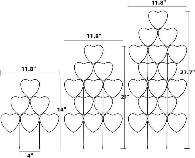 Garden Plant Trellis for Indoor Plants, Stackable Heavy Duty Metal Trellis - Image 2