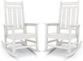 KINGYES Oversized Outdoor Rocking Chair Set of 2, All-Weather Patio Rocking by KINGYES