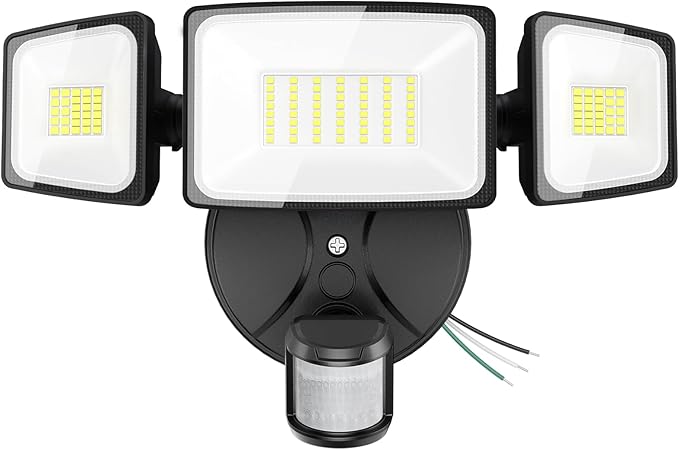 Onforu 75W LED Flood Light Motion Sensor Outdoor, 7000lm Dusk to Dawn Flood by Onforu