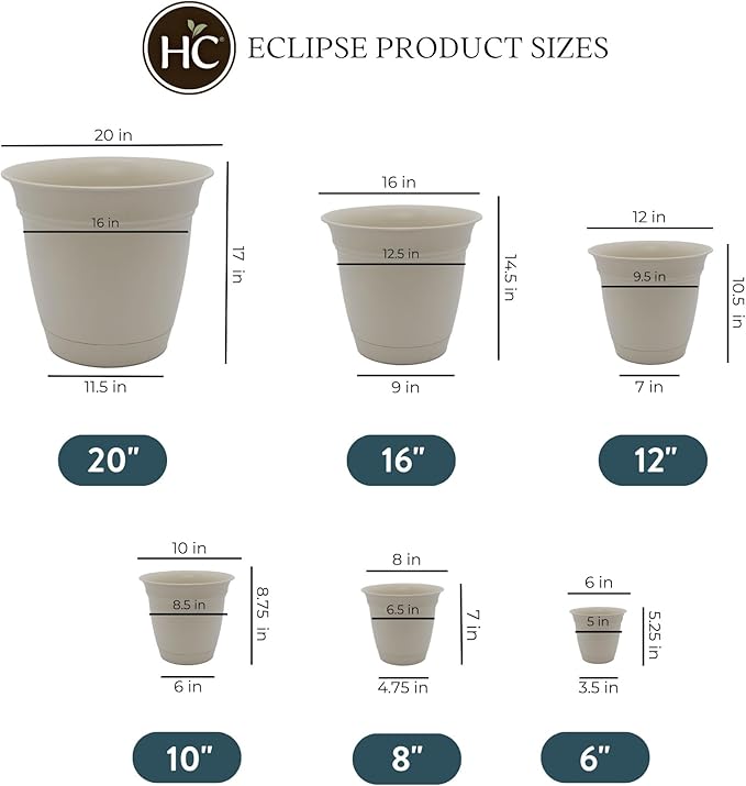 The HC Companies Eclipse Round Planter - Image 4