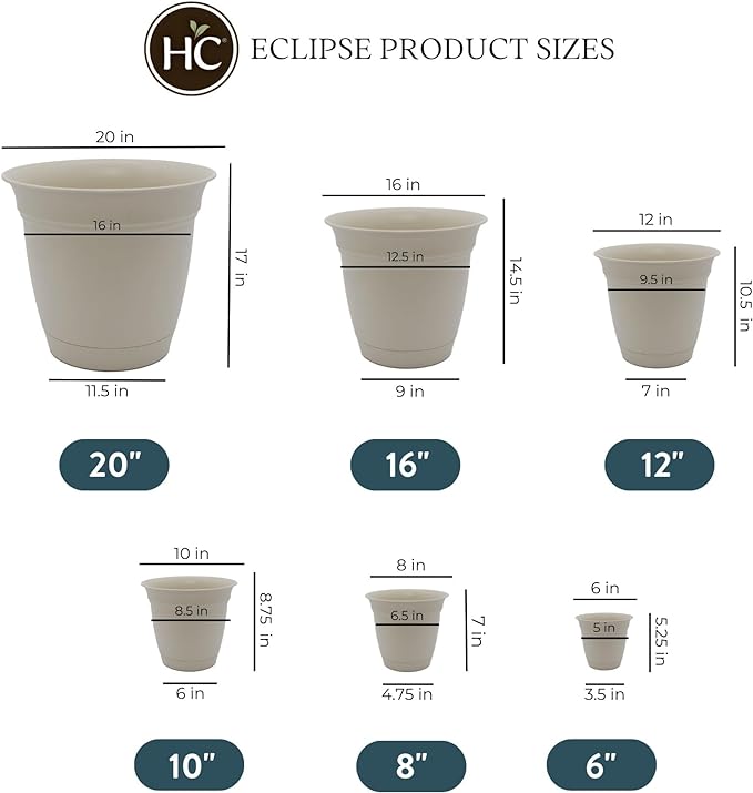 The HC Companies Eclipse Round Planter - Image 4