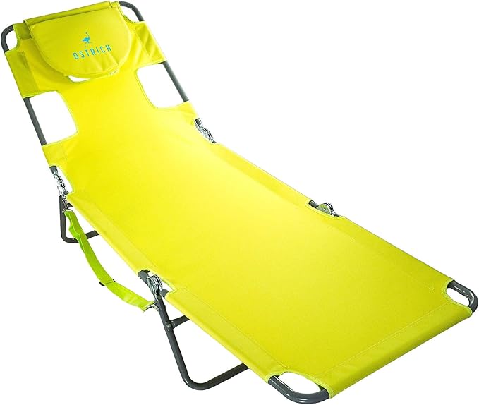 Ostrich The Original Chaise 72 x 22 Inch Lounge Portable Reclining Lounger by OstrichProducts
