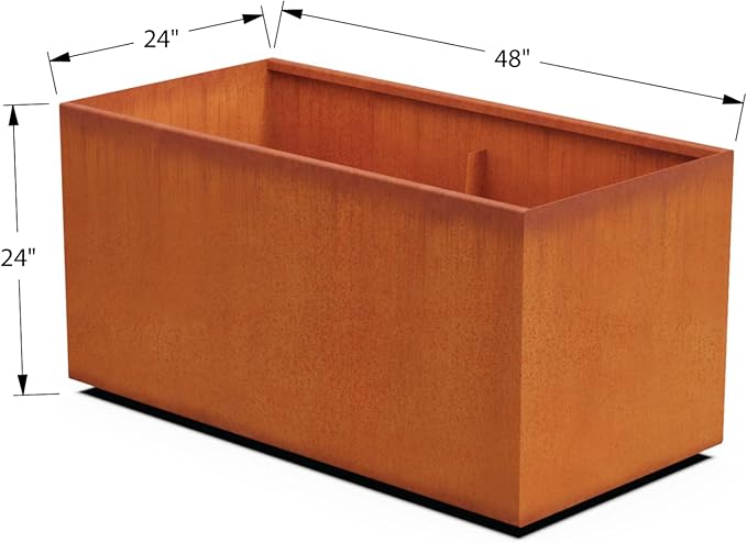 Plantercraft Corten Steel Planters Large Rectangular Planters - Image 5