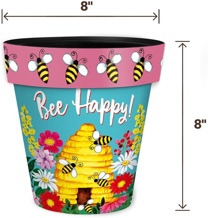 Briarwood Lane Bee Happy Beehive Small Planter - Image 2