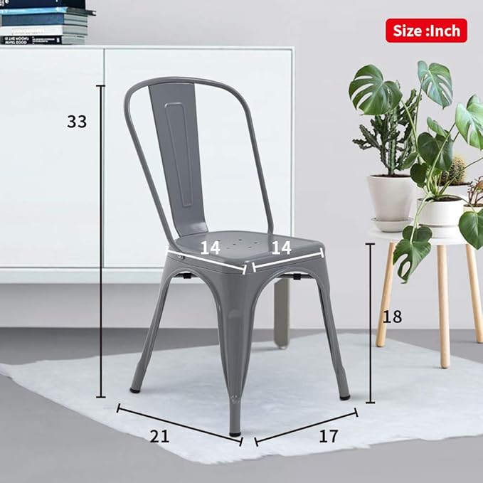 FDW Dining Chairs Set of 4 - Image 3