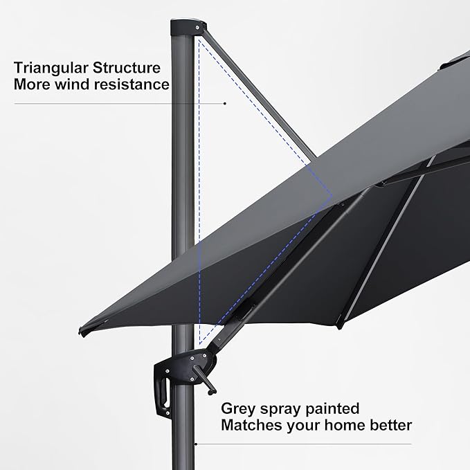 PURPLE LEAF 10 Feet Patio Umbrella - Image 9