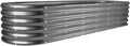 Land Guard 8×2×1.5ft Galvanized Raised Garden Bed Kit, Raised Garden Boxes by LandGuard