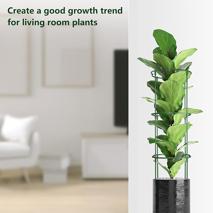 12Packs Plant Support Stake Half Round Plant Support, Stackable 3 Tier Garden - Image 7