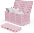 VINGLI 75 Gallon Collapsible Outdoor Storage Box, Simple-to-assemble Plastic by VINGLI