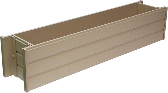 New Age Garden EPWB103-R30 ecoFLEX Rectangular Flower or Herb Window Box - Image 3
