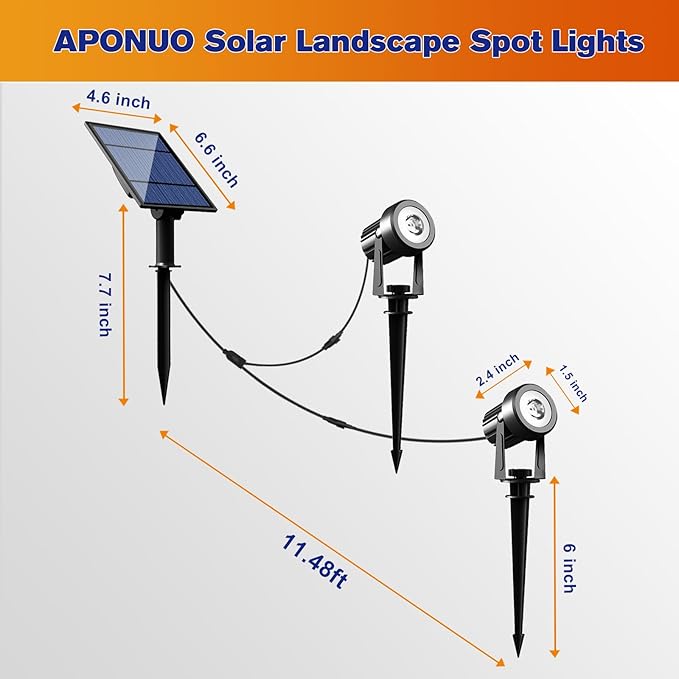 APONUO Solar Spot Lights - Image 7