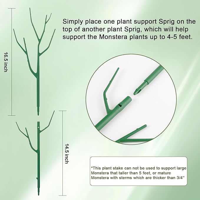 10 Pack Stackable Plant Support Stakes, Climbing Plant Support Structures - Image 2