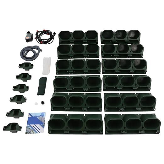 Self Watering Planters with Timer and Rain Sensor, 36-Pocket Wall Mounted - Image 6