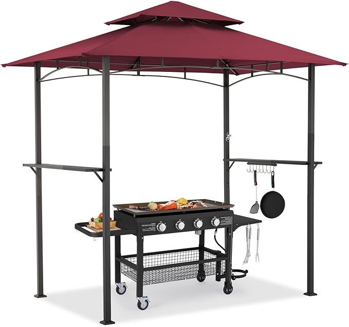 AECOJOY 8' x 5' Grill Gazebo, Grill Canopy by AECOJOY
