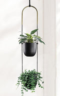 Modern Metal Hanging Planter for Indoor Outdoor Plants by ABETREE