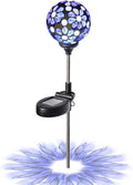 WNP Solar Garden Decorative Stakes Blue Outdoor Waterproof Mosaic Solar Powered by WNPMakeYourLifeBeautiful