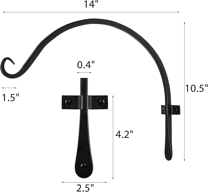 Worth Garden 6-Pack 14" Plant Hanger Bracket - Image 6