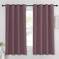 NICETOWN Blackout Dry Rose Curtain 63 inches Long by NICETOWN