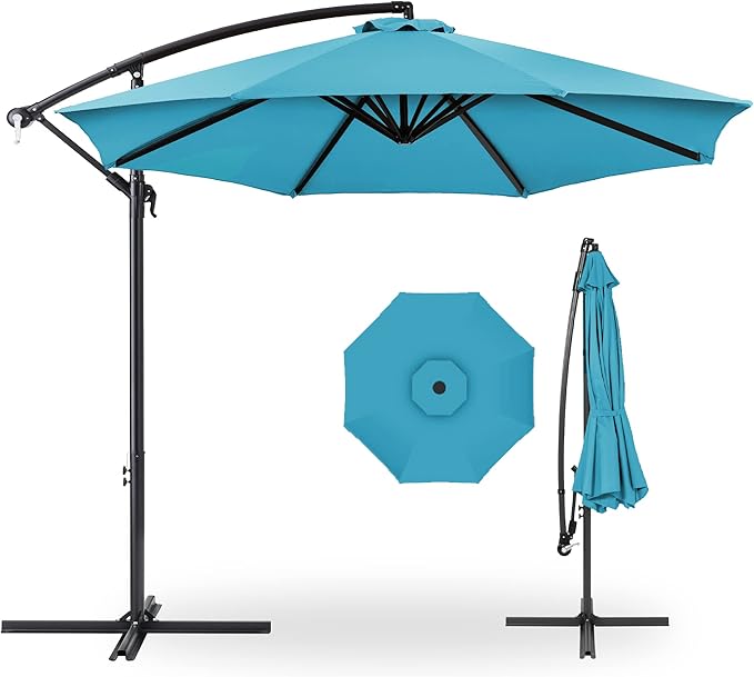 Best Choice Products 10ft Offset Cantilever Hanging Market Patio Umbrella by BestChoiceProducts