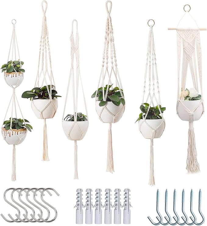feedee Macrame Plant Hangers for Plants by Feedee