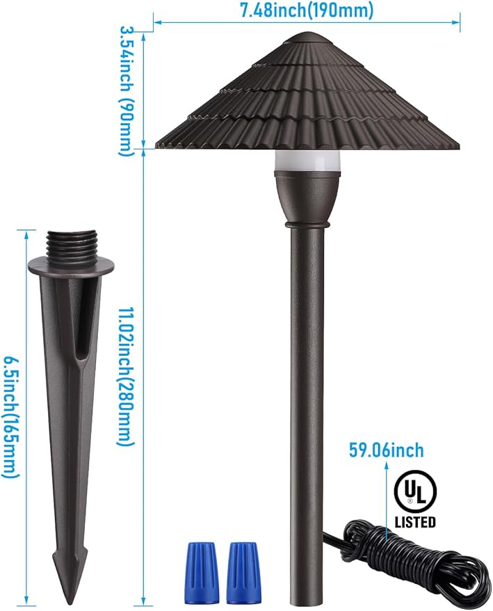 LEONLITE Low Voltage Landscape Lights, 3W 12V Pathway Lighting Wired, IP65 - Image 7
