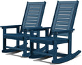 GREENVINES Outdoor Rocking Chairs | Set of 2 | Porch Rocker | HDPE Plastic | by GreenVines