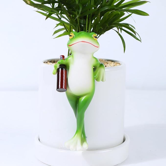 Miniature Frog Figurines Plant Decorations - Image 4