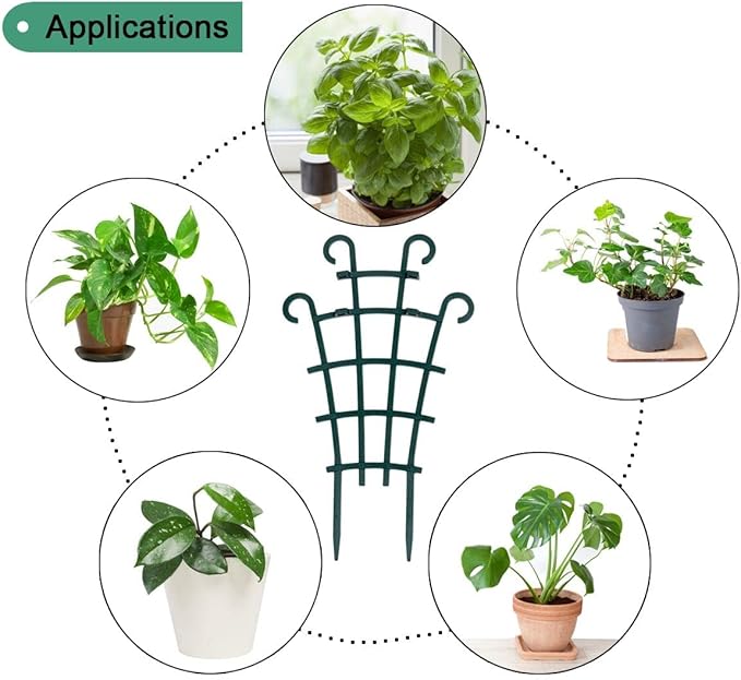 Trellis for Potted Plants, Stackable Small Indoor Plant Trellis for Climbing - Image 7