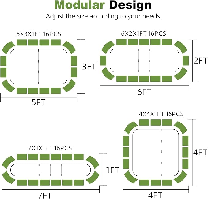 4-in-1 Modular Raised Garden Bed Kit - Image 2