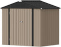 Devoko Outdoor Storage Shed 8 x 6 FT Lockable Metal Garden Shed Steel by DEVOKO