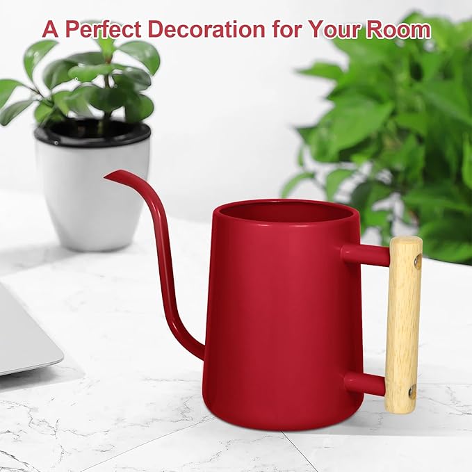 Watering Can Indoor Plants, 35 oz/1000 ml Metal Stainless Steel Watering Can Pot - Image 7