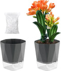 2 Pack Self Watering Plant Pots 8.4" Self Watering Planters by Planterhoma