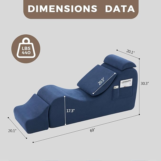 Yoga Chairs for Adults, Ergonomic Chaise Lounge Chair Indoor - Image 2