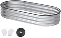 Raised Garden Bed, Oval Metal Planter Box by Patiobay