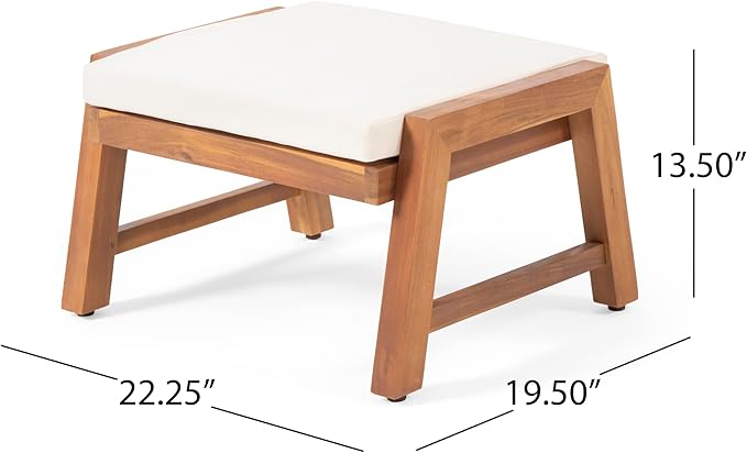 Temecula Outdoor Ottomans with Cushion - Image 3