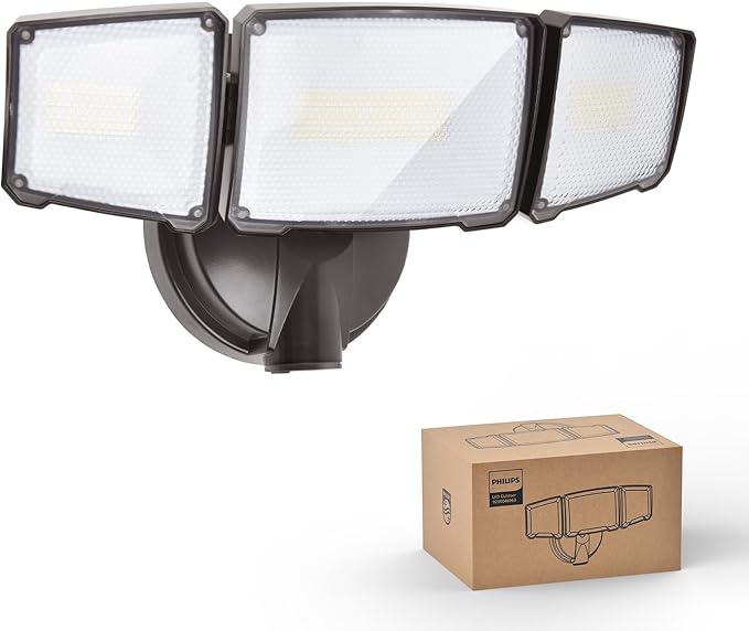 Philips 72W 7400LM LED Flood Lights Outdoor, Switch Controlled Aluminum by PhilipsLightingLED