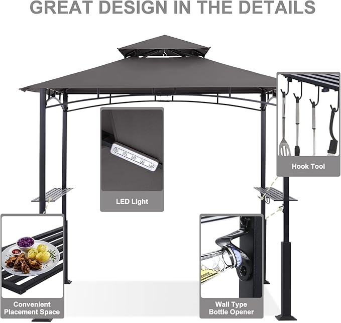 ABCCANOPY 8x5 Grill Gazebo - Image 5