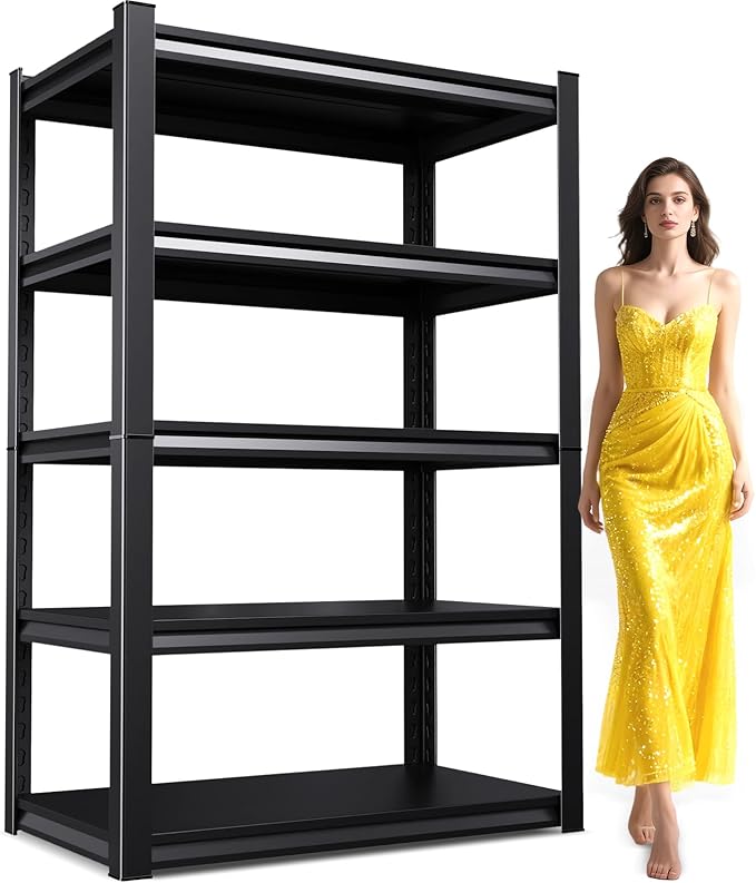 71"H-35"W Garage Shelving Heavy Duty Storage Shelves, Metal Adjustable Shelving by Unknown