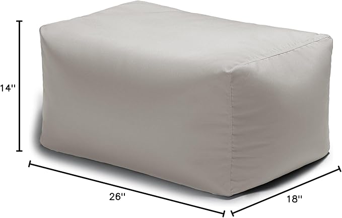 Jaxx Leon Outdoor Bean Bag Ottoman - Image 3