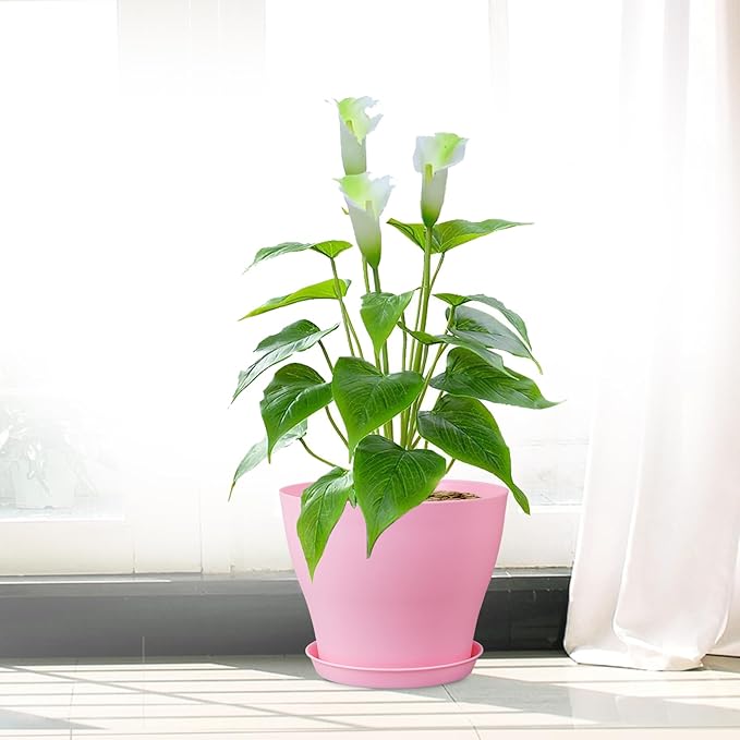 6 inch Plastic Nursery Pots, 16 Pack Plant Pots - Image 7