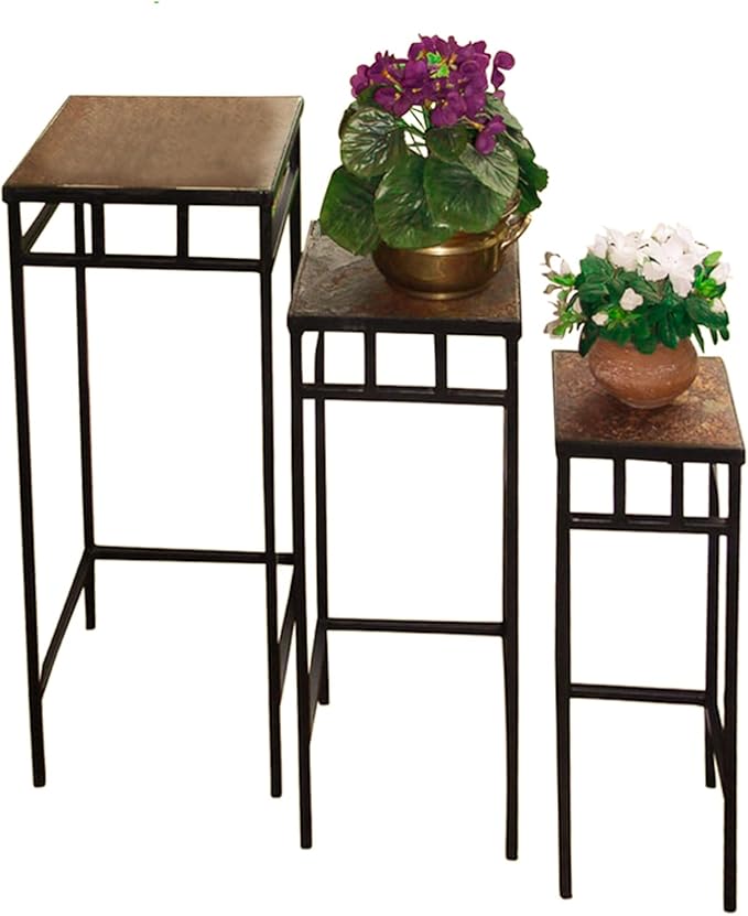 Zhongma Set of 3 Metal Plant Stand - Image 4