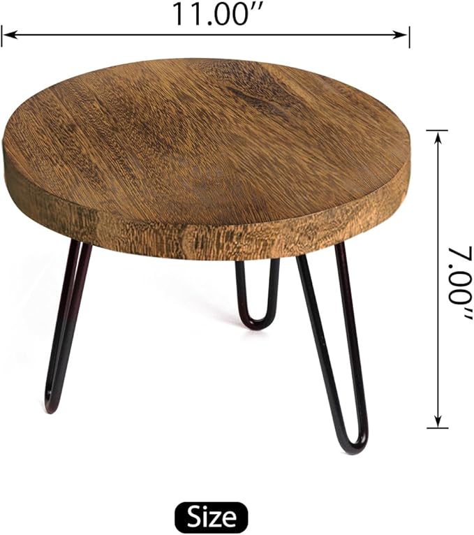 Plant Stand Indoor Outdoor Wood Mid Century Plant Stand - Image 3