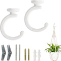 Mkono Ceiling Hooks for Hanging Plants, Swag Hook Plant Wall Hanger Heavy Duty by Mkono