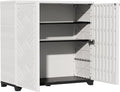 ZZM Indoor/Outdoor Storage Cabinet Waterproof, All Weather Outdoor Storage by ZZM