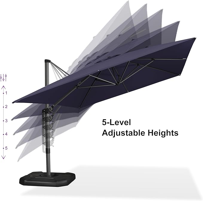 PURPLE LEAF 10'×13' Patio Umbrella - Image 4