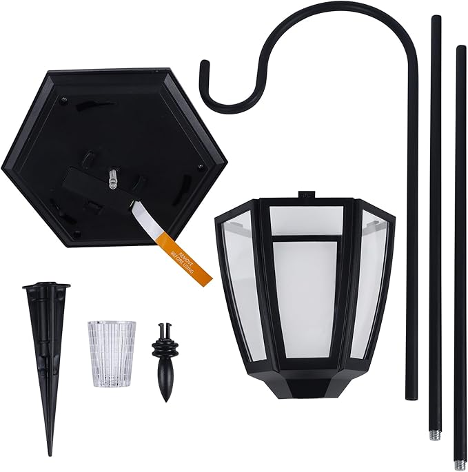 Dynaming 4 Pack Solar Hanging Lights Outdoor, Solar Powered Garden Decorative - Image 9