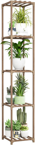 Bamworld Corner Plant Stand Indoor Tall Plant Shelf 5-tier Wood Plant Holder by Bamworld