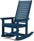 GREENVINES Outdoor Rocking Chairs | Porch Rocker | HDPE Plastic | Blue | by GreenVines
